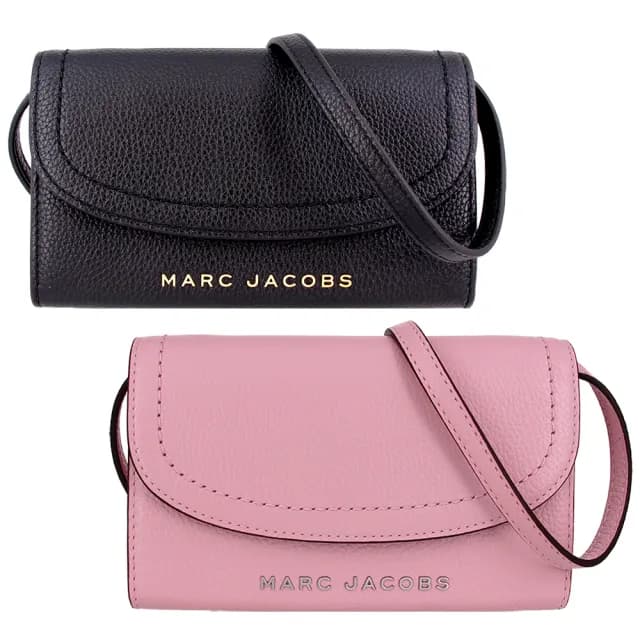 【MARC JACOBS】MJ全皮革 人氣款 壓釦款 斜背包 / 長夾 / WOC(多色任選)