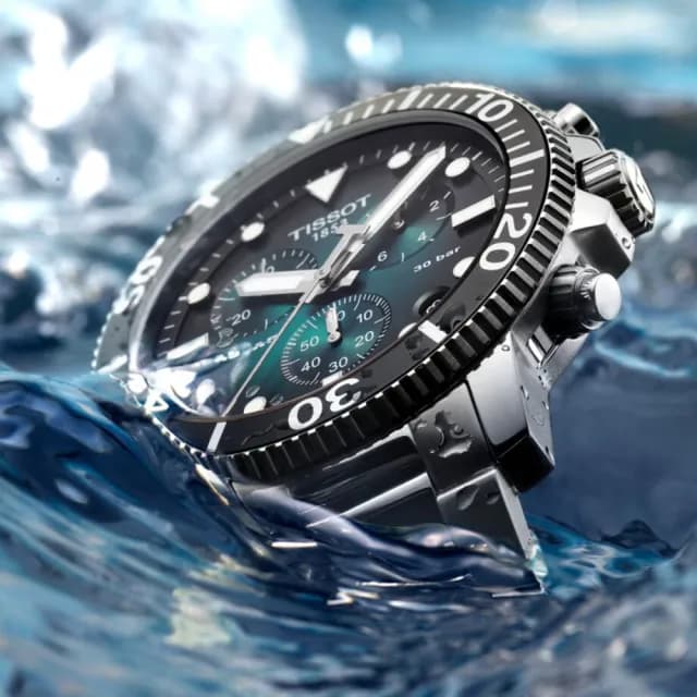 【TISSOT 天梭 官方授權】暢銷款海洋之星 Seastar 1000 300米潛水三眼計時錶 手錶 送禮 推薦(多款任選)