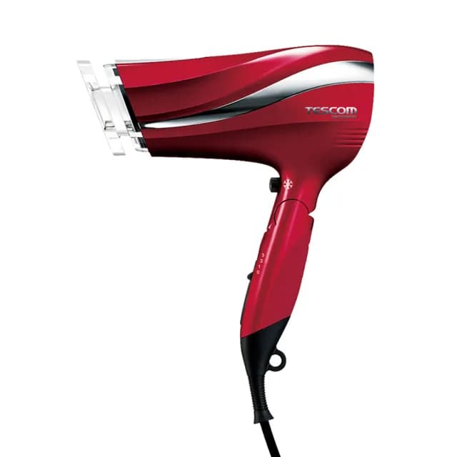 【TESCOM】防靜電大風量渦流負離子吹風機(TID2200TW-朱丹紅)