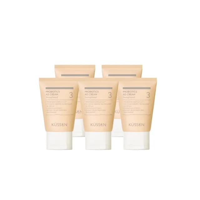 【葵森 KUSSEN】益菌護膚霜-加強型 50ml 5入(益生菌 神經醯胺 易敏肌/乾肌 嬰兒寶寶乳霜/護膚霜 舒緩紅癢)