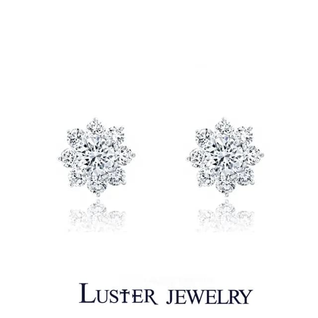 【Luster】情人節禮物!30分 耳夾 夾式 D/VS 培育鑽 純銀 鑽石耳環-任選(培育鑽石X2總重0.60ct)