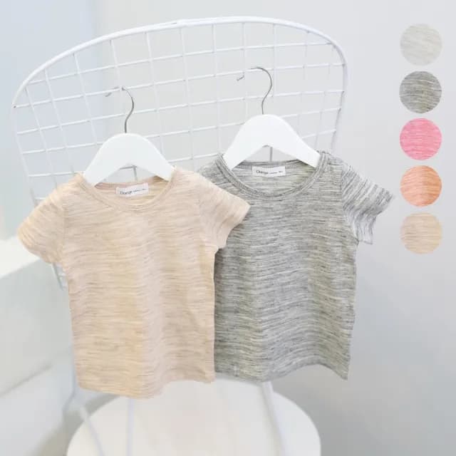 【橘魔法】極簡好搭彩棉短袖上衣(T恤 棉T 中性款 男童 女童 童裝 兒童)