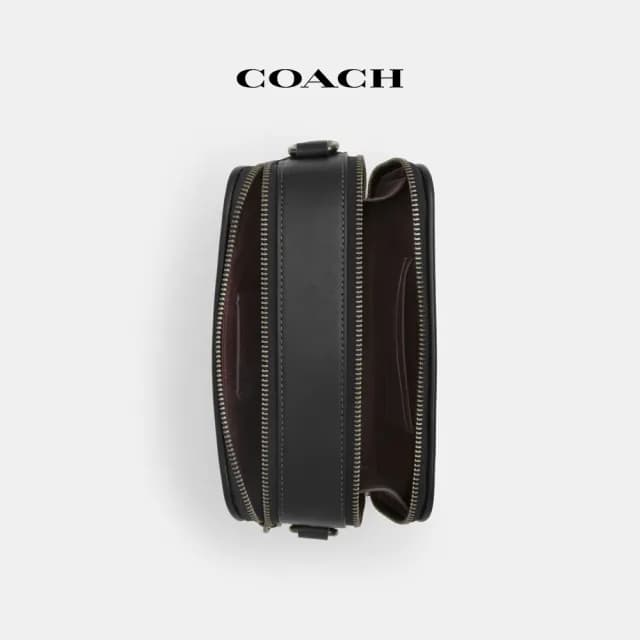 【COACH】蔻馳官方直營 WYATT星星印花斜背手袋-QB/黑色(CW308)