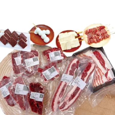 【約克街肉舖】全牛烤肉箱送活凍白蝦1盒(1.9kg±10%/組_中秋烤肉/露營燒烤)