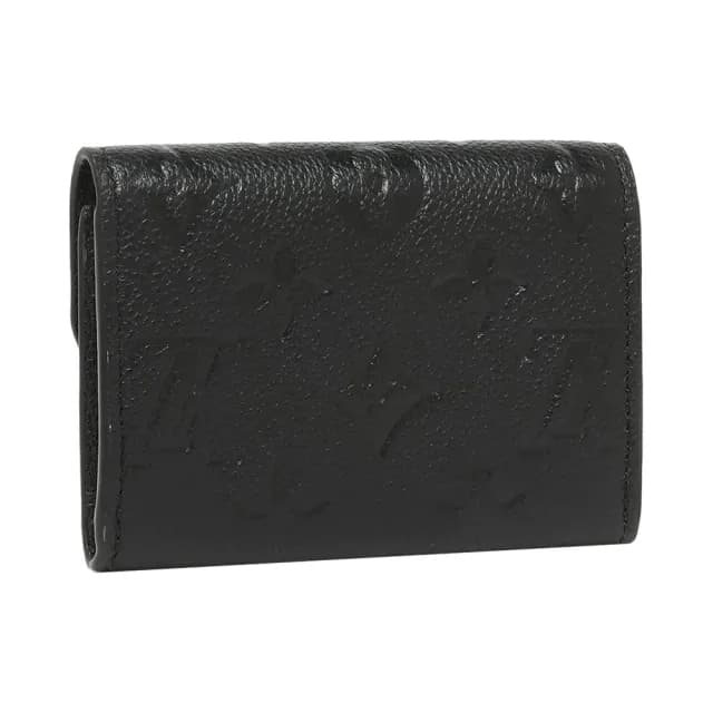 【Louis Vuitton 路易威登】M81455 經典Rosalie壓花零錢包/短夾(黑色)