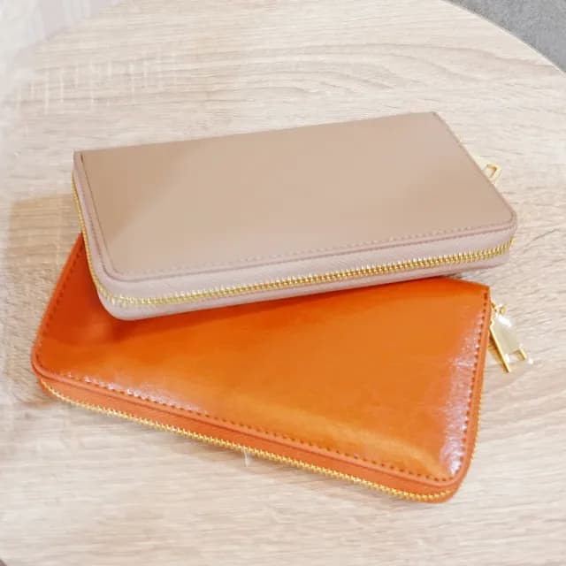 【MoonDy】雙11 包包 牛皮皮包 錢包 錢包 長夾 長夾 拉鍊錢包 手機包 皮夾女 長夾女生