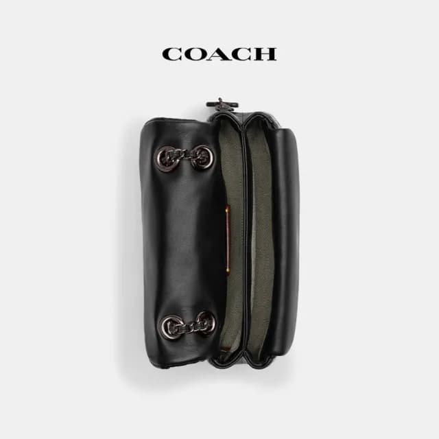 【COACH】蔻馳官方直營 TABBY20絎縫單肩包 單肩手袋 肩背包 斜背包-V5/黑色(CP149)