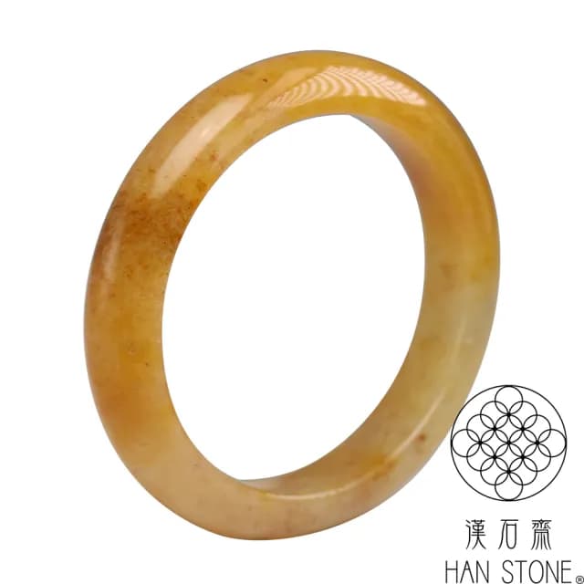 【漢石齋】情人節禮物 天然水沫玉 手鐲玉鐲(手圍16.5/版寬12.1mm)
