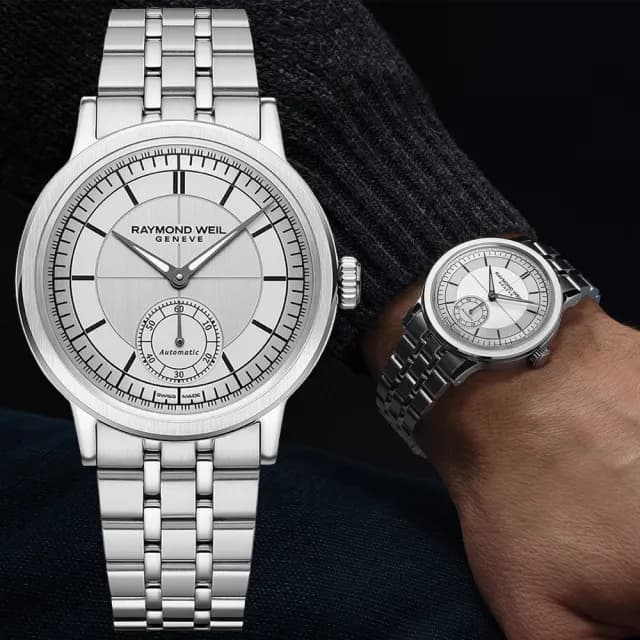 【Raymond Weil 蕾蒙威】Millesime 復古系列 小秒針機械腕錶 39.5mm 情人節 禮物 送禮 推薦(2930-ST-65001)