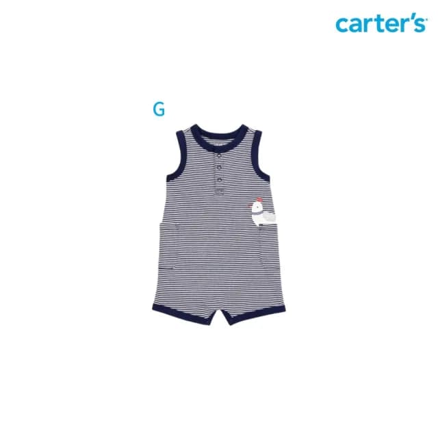 【Carter’s官方授權】精選夏日男嬰兒短袖連身裝－多款任選(原廠公司貨 童裝 連身衣)