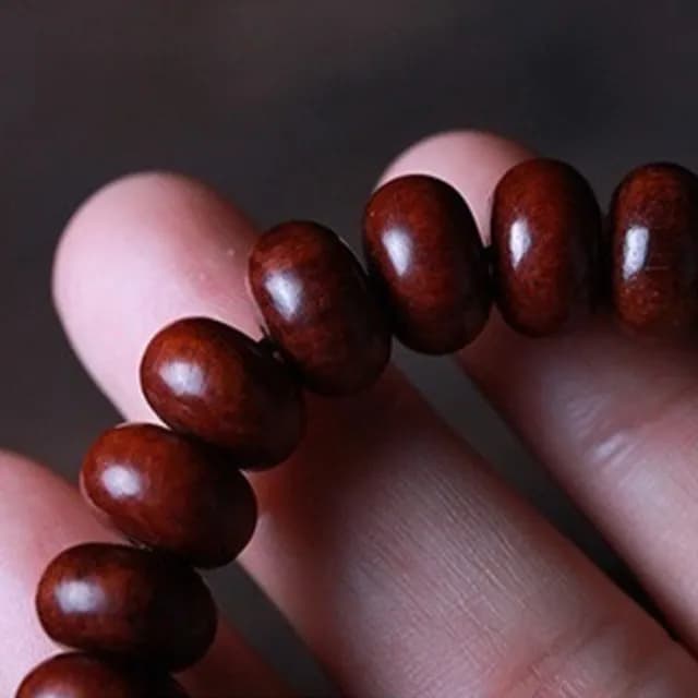 【LEESA】情人節禮物 贊比亞小葉\手鍊\木質念珠\六字箴言手鍊\手串\男女適用\男佛珠\女佛珠\串珠手鍊\佛珠