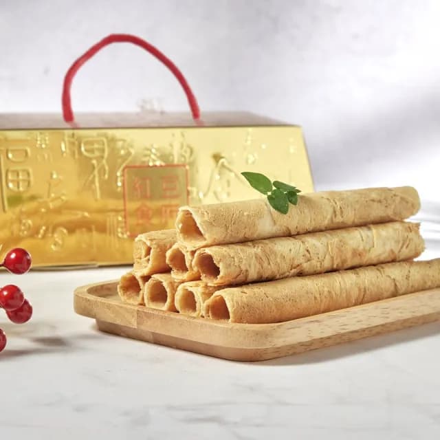 【紅豆食府】蛋捲金磚禮盒 共三盒