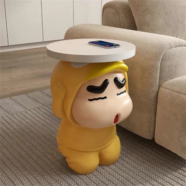 【超微米】卡通邊幾 客廳電視櫃置物架 沙發旁邊落地裝飾 禮物 喬遷新居擺件(卡通可愛邊幾)