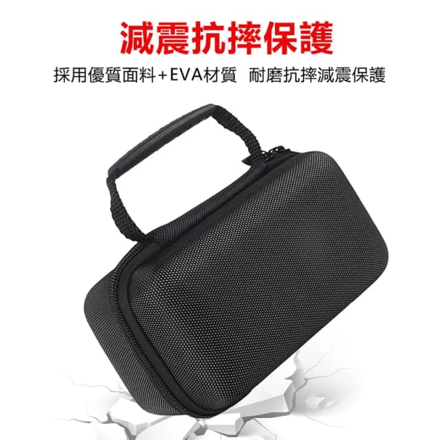 【Godimento】適用 Marshall Emberton 3 手提便攜防摔抗震音響保護袋(EVA硬殼包 透音網布收納包)