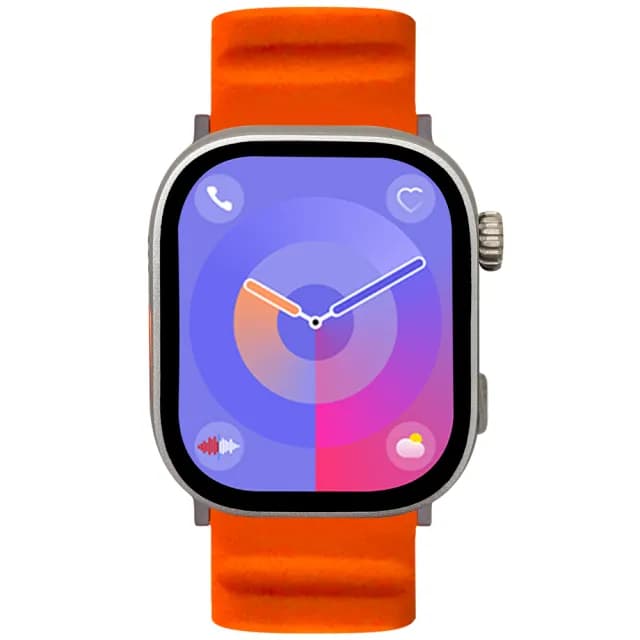 AW-12 藍芽智慧心率手錶 贈尼龍錶帶 贈鋼化膜兩入(安卓系統/AI功能/PLAY商店/LINE來電通知/2.42吋大螢幕)