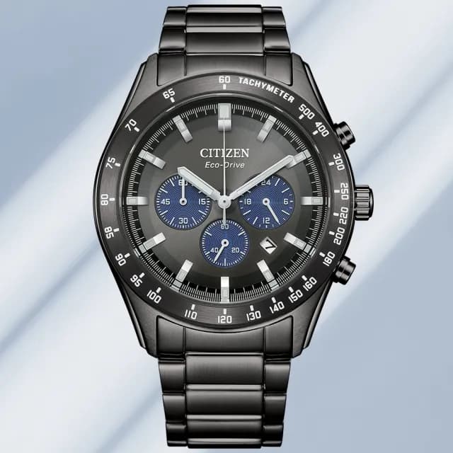 【CITIZEN 星辰】Chronograph系列 時尚光動能計時腕錶 七夕 情人節 送禮 推薦(CA4677-50H)