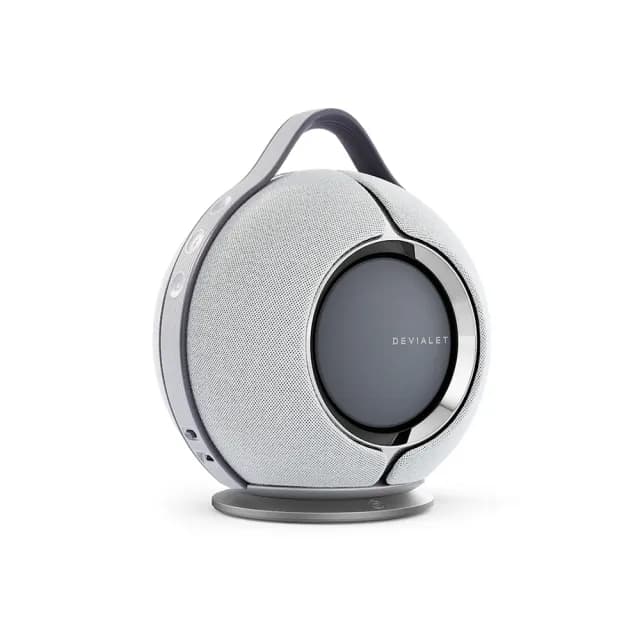【DEVIALET】Mania 可攜式揚聲器 淺灰色(隨附充電底座版)