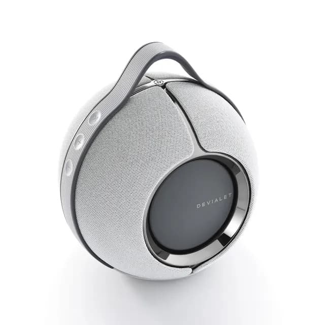 【DEVIALET】Mania 可攜式揚聲器 淺灰色(隨附充電底座版)