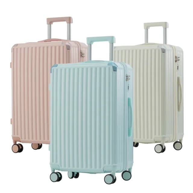 全新福利品  20/21/22吋  絕美心動ABS拉鍊硬殼箱/行李箱(5色任選 均一價)