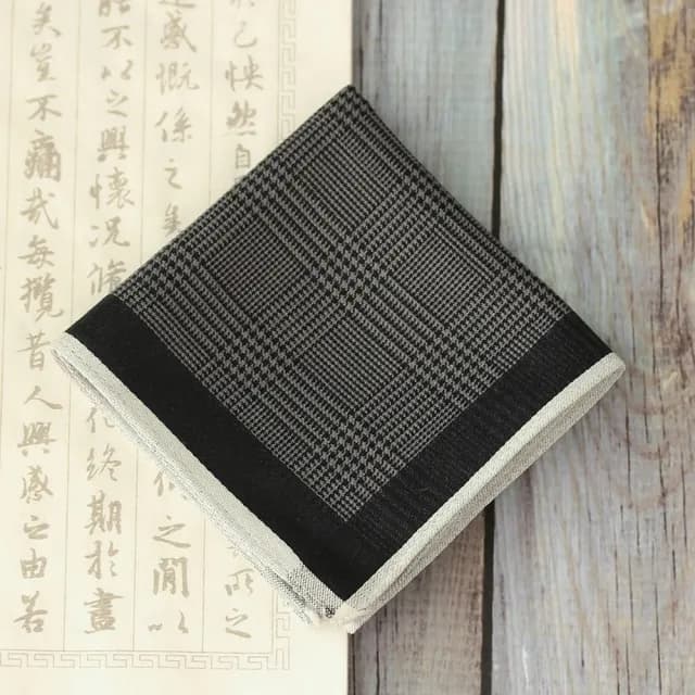 【巴黎精品】現貨秒發 手帕禮盒純棉方巾單入(古風吸汗夏季經典父親節生日禮物男配件27款p1ae1)