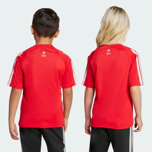 【adidas 愛迪達】短袖上衣 童裝 男女童 蜘蛛人 漫威 亞規 LK MRVL SM T 紅 JM0832