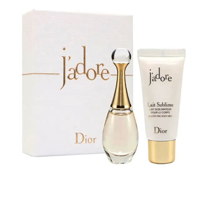 【Dior 迪奧】J ADORE真我宣言淡香精禮盒組(淡香水5ml+乳液20ml-國際航空版)