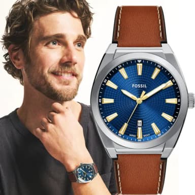 【FOSSIL】Everett 復古紳士手錶 男錶 禮物 送禮 推薦(FS6115)