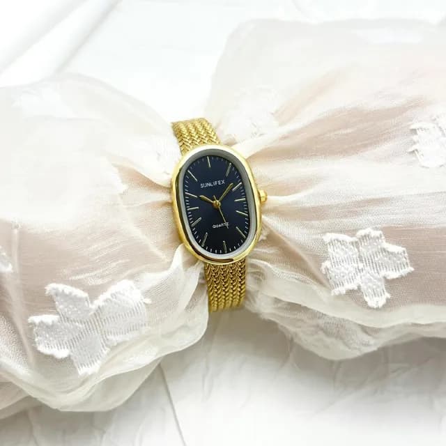 【LEEHER】韓版手錶/高級感/女生手錶/精緻/學生手錶/石英錶/錶/手錶/金色手錶/指針式/復古