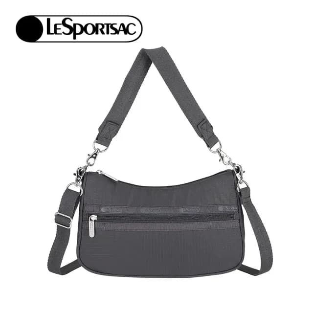 【Lesportsac】小型多用肩背包 腋下包 肩背斜背 送禮 禮物 女包 男包 情人節禮物(夜幕灰)