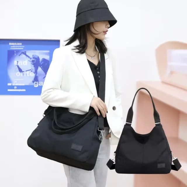 【絕世百搭】父親節禮物 日系簡約休閒多口袋通勤帆布包(大容量 通勤包 大學生書包 腋下包 單肩包 斜背包 托