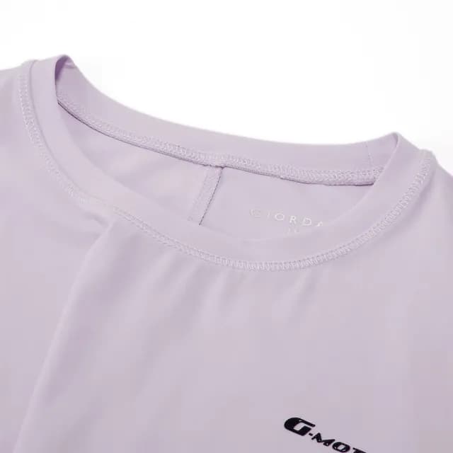 【GIORDANO 佐丹奴】童裝涼感防曬扭結上衣 G-MOTION系列(32 蘭花瓣紫)