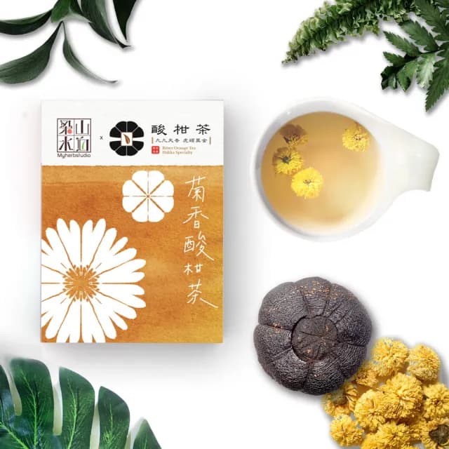 【梁山水泊】貓裏黑金巾茶禮(酸柑果纖茶x6入/菊香酸柑茶x6入/棗蜜酸柑茶x6入/貓裡紅茶染巾x1)