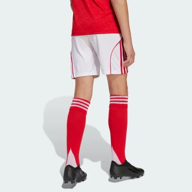 【adidas 愛迪達】25/26 阿森納兵工廠主場短褲 吸濕排汗 足球 童裝 JI9528