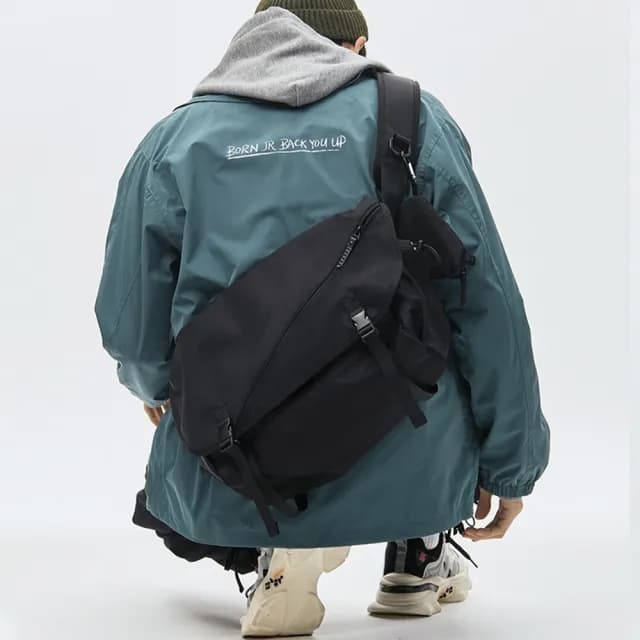 【MoonDy】父親節禮物 工裝包 斜背包 胸包 側背包 單肩包 大容量包包 日系包包 迷彩包 男生包包 郵差包 休 