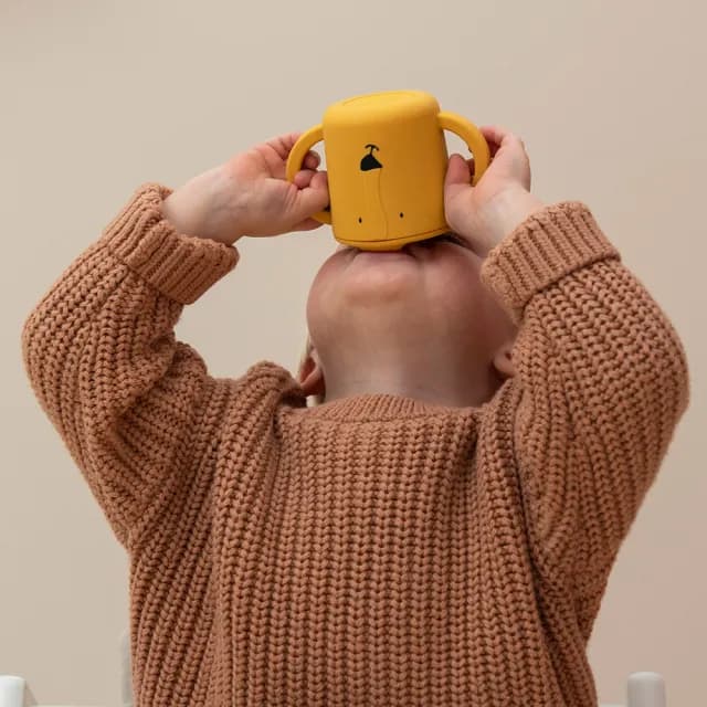 【Trixie 比利時】動物造型矽膠雙耳水杯 多款可選(副食品 餐具 水瓶 水壺)