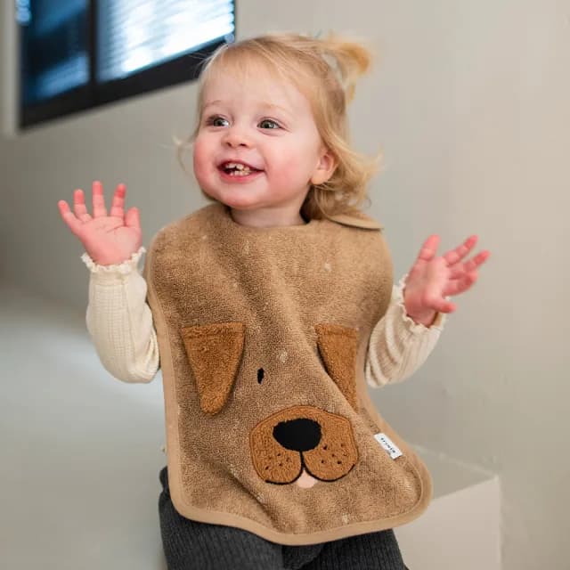 【Trixie 比利時】動物造型有機棉圍兜 多款可選(口水巾 彌月禮)