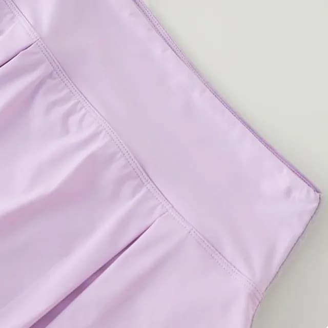 【橘魔法】大童 冰絲涼感素色絲滑運動褲裙(防走光 短裙 裙子 速乾 快乾 女童 兒童 童裝)