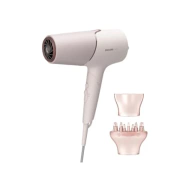 【Philips 飛利浦】官方直營 智能護髮礦物負離子吹風機-玫瑰粉霧(BHD538/01)