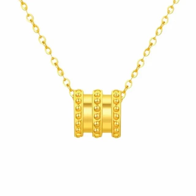 【Penny珮妮】999黃金迷你波點路路通項鍊(母親節禮物 交換禮物 送女友 生日禮物 情人節 尾牙 新年 結婚)