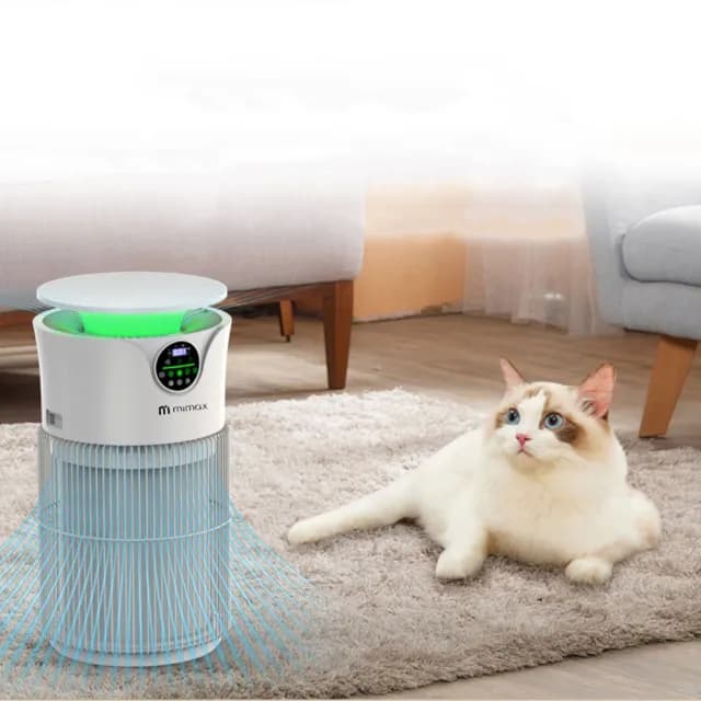 【mimax 米覓】智慧數顯寵專用空氣淨化器 5S(淨化器 清淨機 五重淨化 吸毛 除臭 除敏 智能APP)