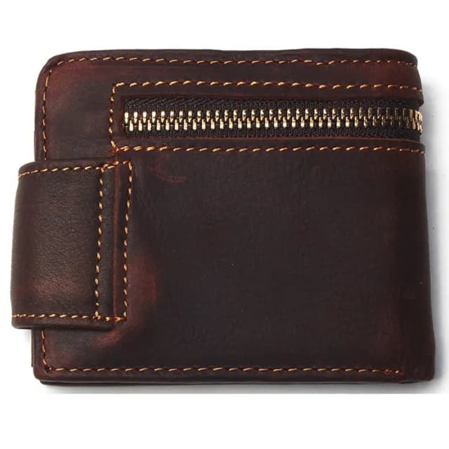 【LEEHER】雙11 男生皮夾/釦式錢包/牛皮錢包/瘋馬皮/錢夾/多卡位/頭層牛皮/卡包/皮夾/短夾/真皮