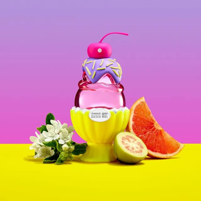 【ANNA SUI 安娜蘇】霓虹聖代淡香水50ml(贈霓虹聖代化妝包+隨機小香乙瓶.專櫃公司貨)