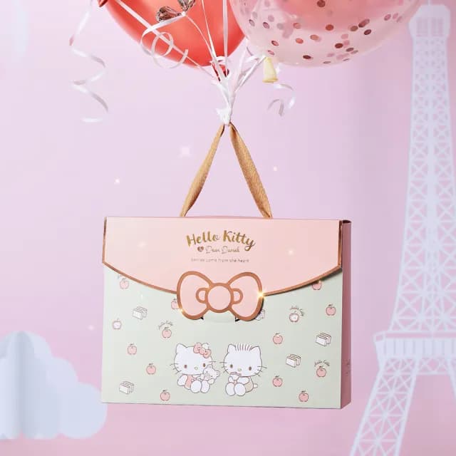 【金格食品】Hello Kitty 輕奢包蛋糕禮盒2盒組(伴手禮/彌月)