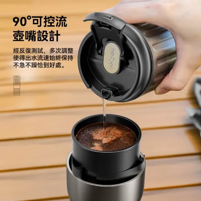 【NICOH】電動便攜研磨咖啡機a NK-B07B石墨灰色(雙杯分享款)