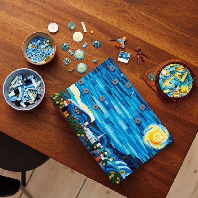 【LEGO 樂高】Ideas 21333 Vincent van Gogh - The Starry Night(梵谷 星夜 禮物 居家擺設)