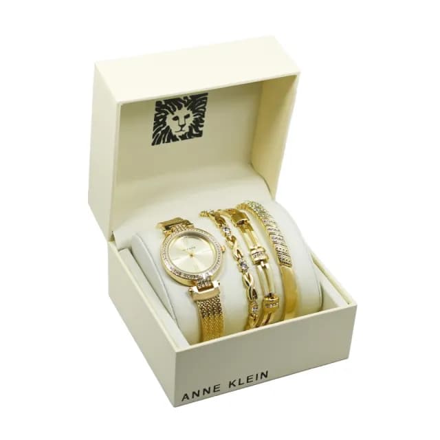 【ANNE KLEIN】時尚造型閃耀手錶x手鍊禮盒組(多款可選)