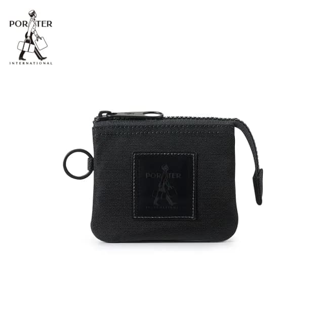 【PORTER INTERNATIONAL】潮流光采ZEST零錢包(黑)