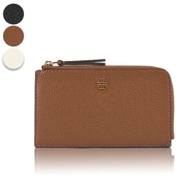 【TORY BURCH】Blake 荔枝紋L型拉鍊證件/零錢包(新款任選)