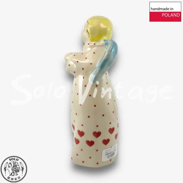 【SOLO 波蘭陶】波蘭製 Vena 波蘭陶 22CM 天使擺飾 裝飾 聖誕節 禮物