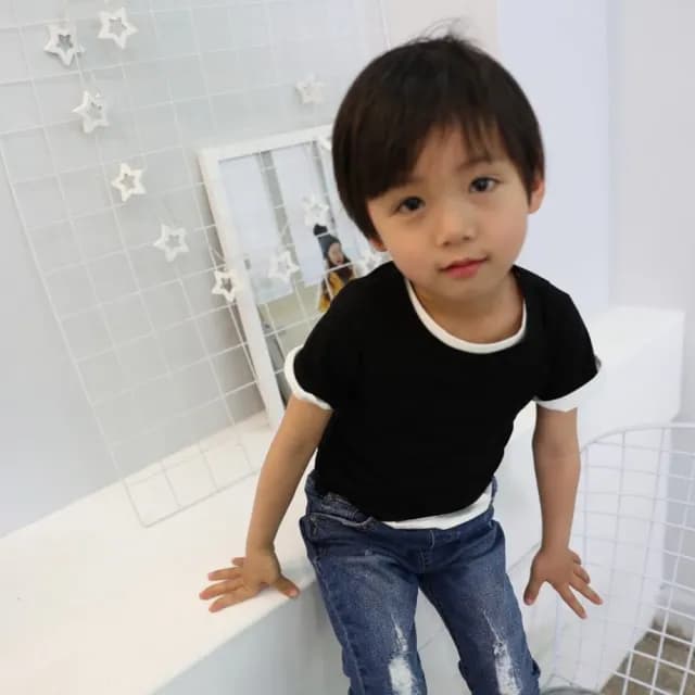 【橘魔法】竹節棉素色短袖上衣(中性款 短袖 棉T T恤 兒童 女童 童裝)